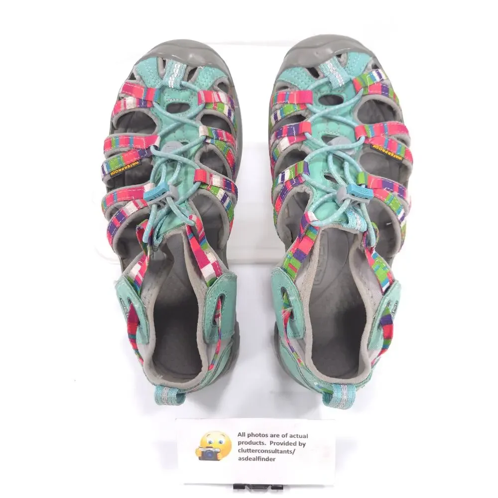 Keen Whisper Outdoor Adjustable Sandal Youth Girls Size 4 1014257 Green Multi